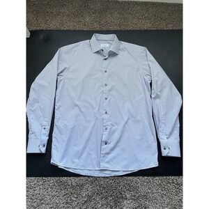 Eton Contemporary Fit Dress Shirt Mens Size 44/17.5 Long Sleeve Button Up